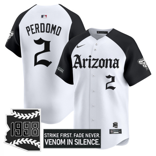 Geraldo Perdomo Jersey #2 Arizona Diamondbacks Gothic Desert Fang Edition
