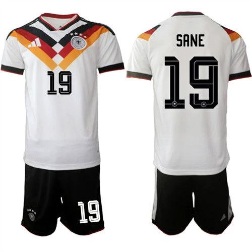 Germany #19 SANE Jerseys National Team x World Cup 2026 Home White On Field Soccer