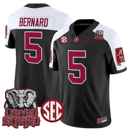 Germie Bernard Jersey #5 Alabama Crimson Tide Lynyrd Skynyrd Patch Stitched