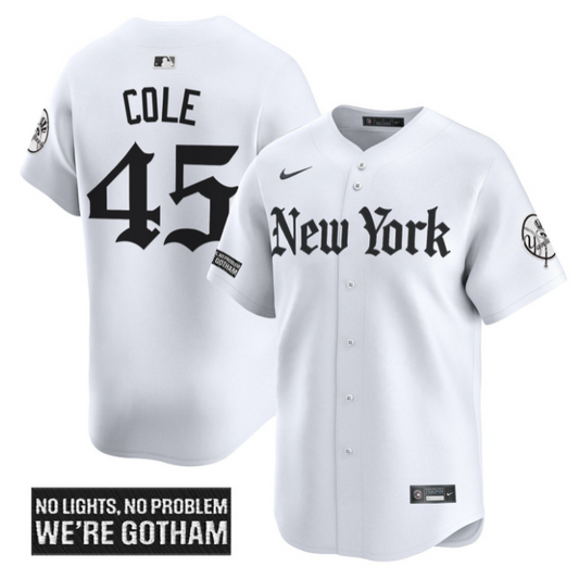 Gerrit Cole Jersey #45 New York Yankees Gothic Legacy Edition Vapor Premier Stitched White