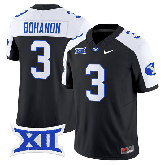 Gerry Bohanon Jersey #3 BYU Cougars 2025 Vapor Limited Stitched Black Alternate