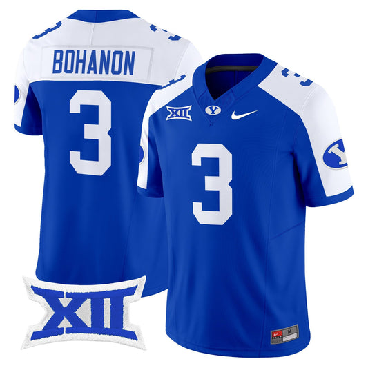Gerry Bohanon Jersey #3 BYU Cougars 2025 Vapor Limited Stitched Royal Alternate