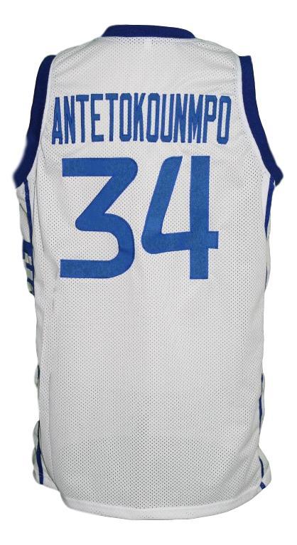 Giannis Antetokounmpo Jersey #34 Greece Basketball White