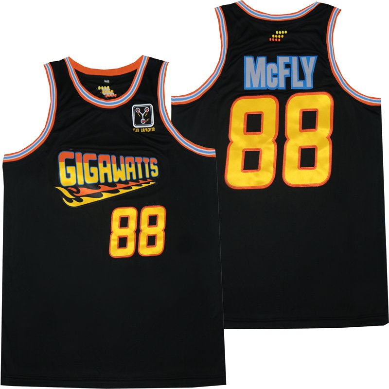 Gigawatts #88 Mcfly Basketball Jersey Black
