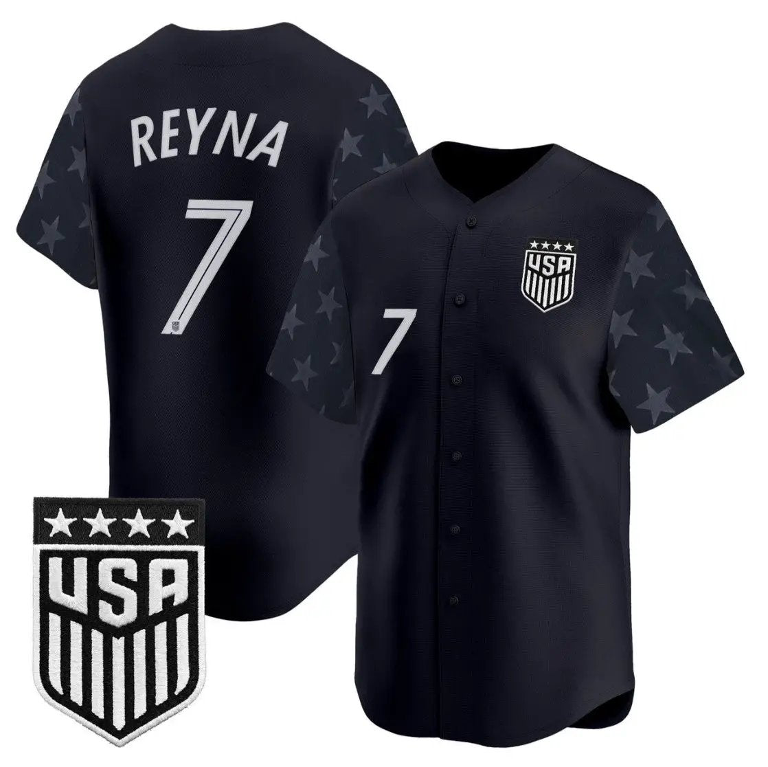 Gio Reyna Jersey #7 USMNT 2026 World Cup Vapor Baseball Stitched