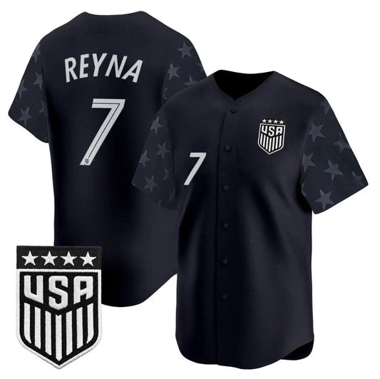 Gio Reyna Jersey #7 USMNT 2026 World Cup Vapor Baseball Stitched
