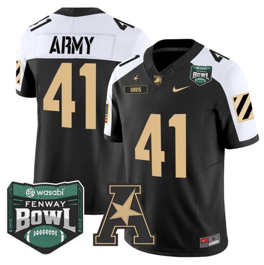 Glenn Davis Jersey #41 Army Black Knights 2025 Fenway Bowl Stitched