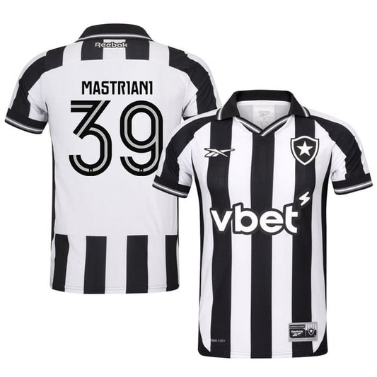 Gonzalo Mastriani #39 Botafogo 2025-26 Home Jersey – Black White