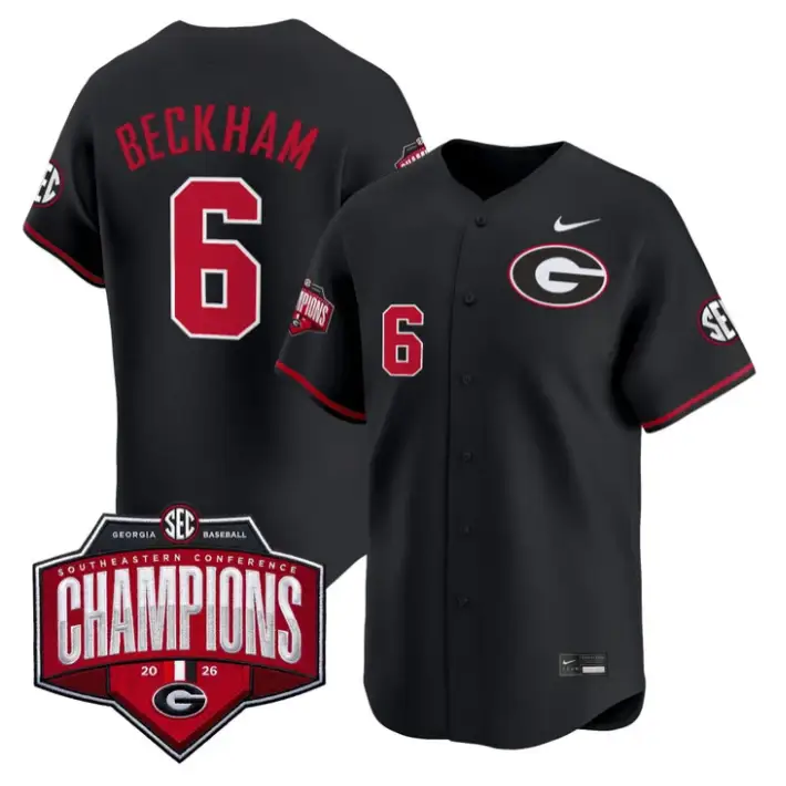 Gordon Beckham Jersey #6 Georgia Bulldogs Southeastern Champions 2026