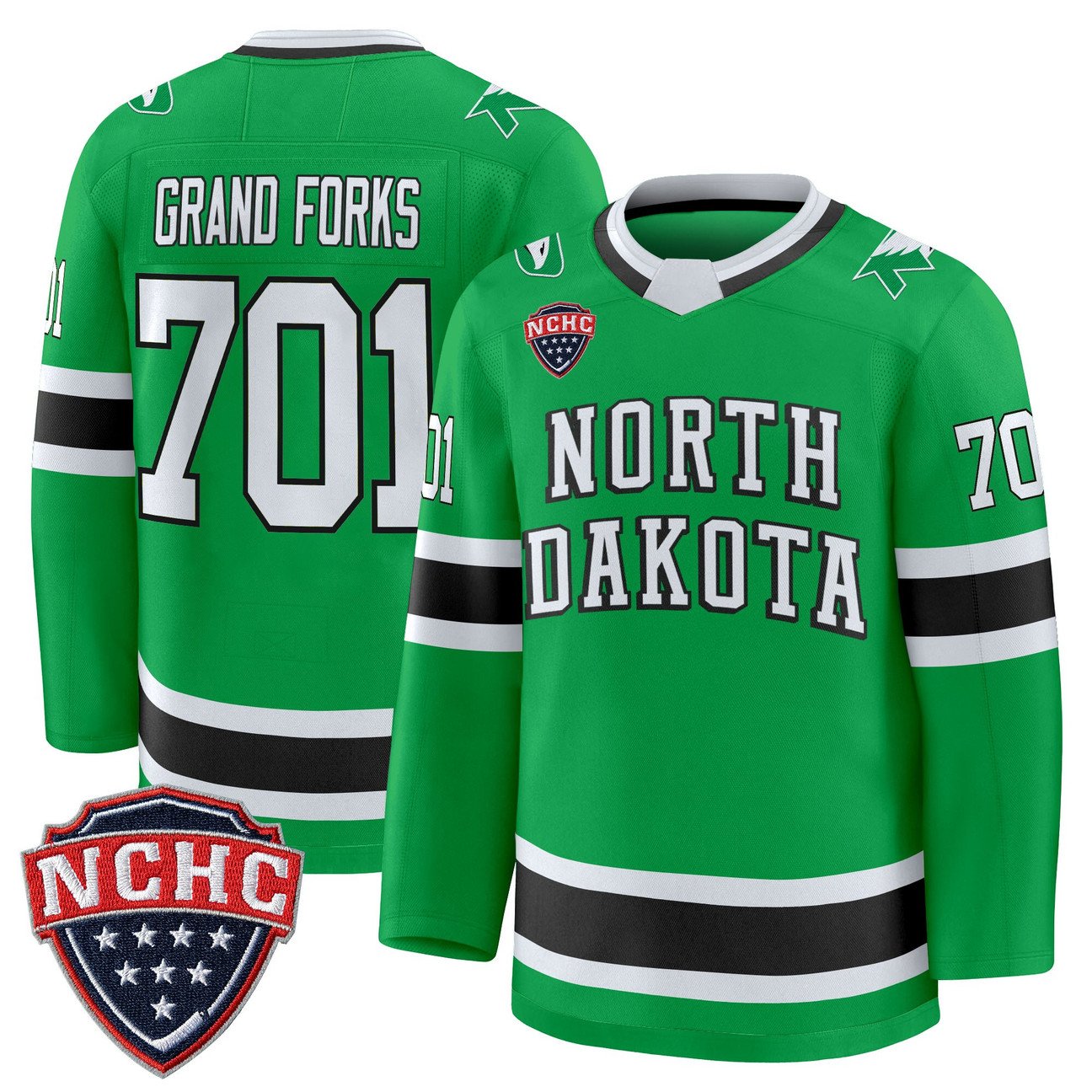 Grand Forks Jersey #701 North Dakota Fighting Hawks 2025-26 Stitched