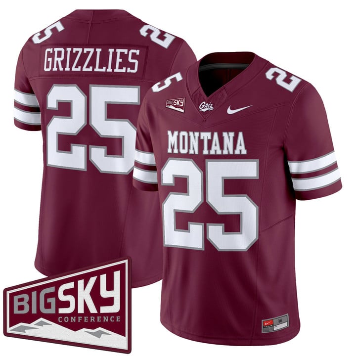 Grizzlies Jersey #25 Montana Grizzlies 2025 Vapor Limited Stitched Black Alter