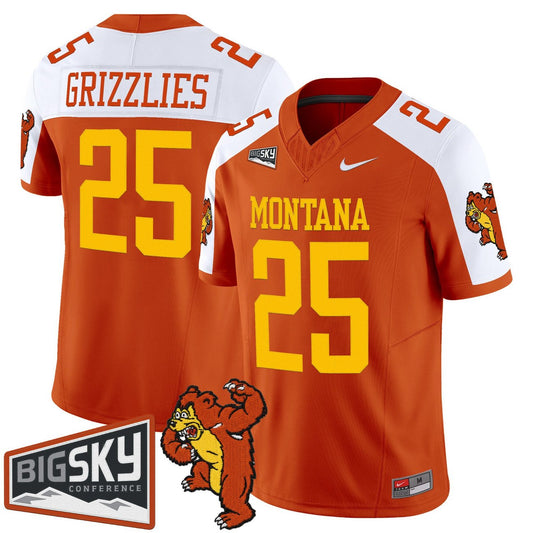 Grizzlies Jersey #25 Montana Grizzlies 1995 Throwback Vapor Limited Stitched