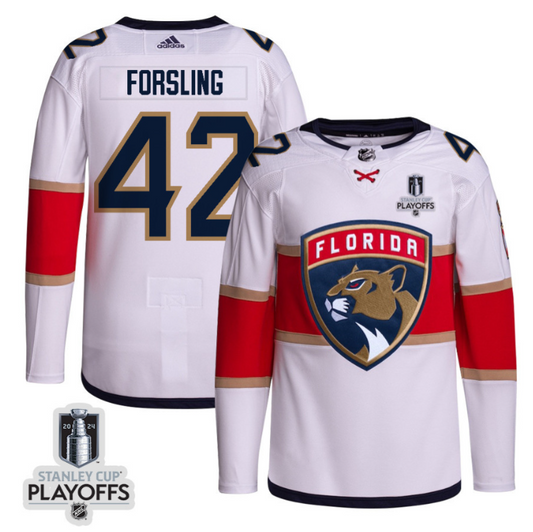 Filip Hronek 17 Vancouver Canucks 2024 NHL Playoffs Patch Away Jersey - Men, White (Copy)