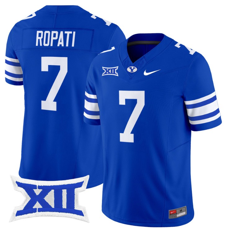 Hinckley Ropati Jersey #7 BYU Cougars Vapor Limited College Football Stitched Royal