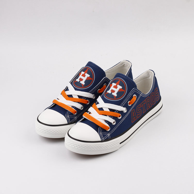 Houston Astros Limited Print MLB Baseball Fans Low Top Canvas Shoes Sport Sneakers T-DAC109L