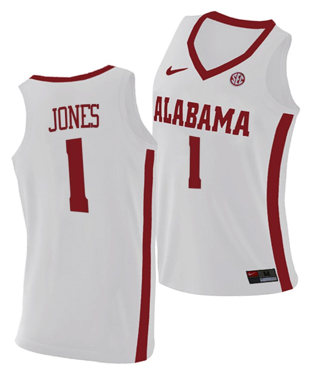 Herbert Jones Jersey Alabama Crimson Tide College Basketball Replica White #1