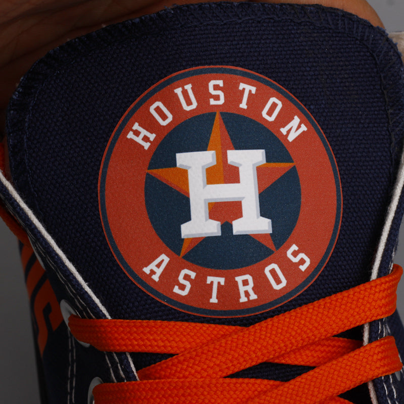 Houston Astros Limited Print MLB Baseball Fans Low Top Canvas Shoes Sport Sneakers T-D725L