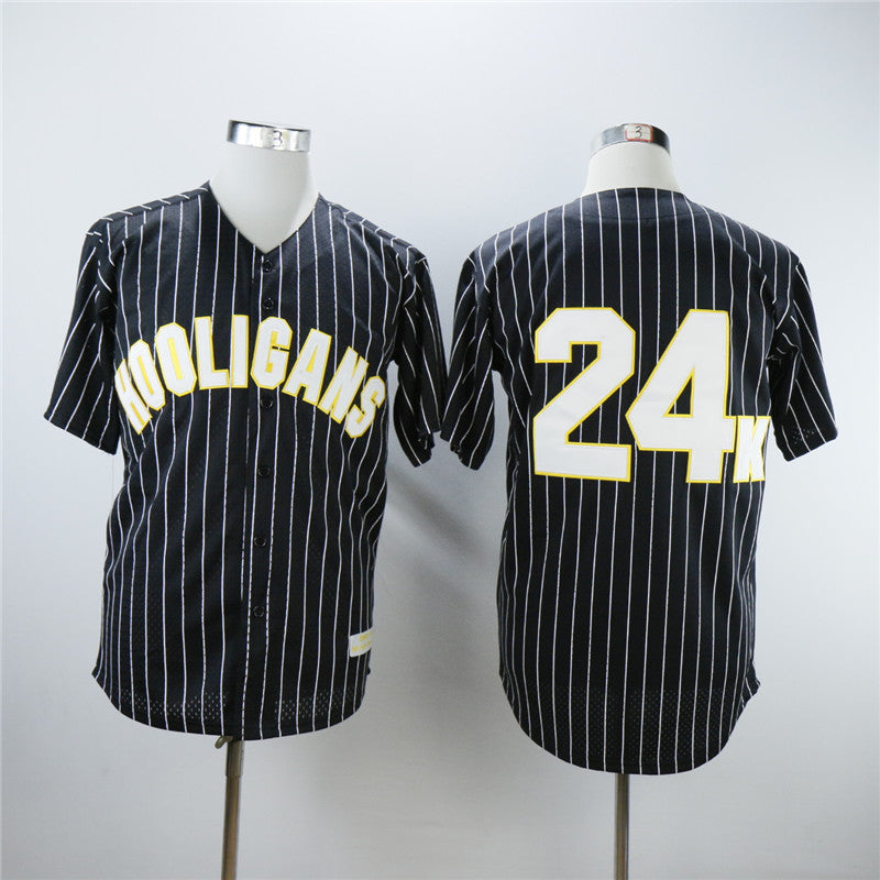 Hooligans #24K Bruno Mars Movie Baseball Jersey Black