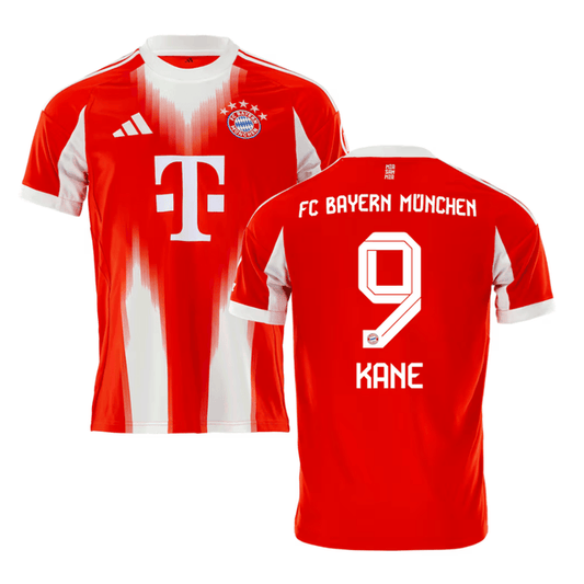 Harry Kane 9 Bayern Munich 2025-26 Home Jersey – Red