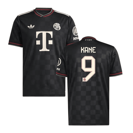 Harry Kane #9 Bayern Munich 2025-26 Third Men Jersey – Black