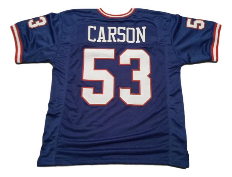 Harry Carson Jersey #53 Custom Unsigned Football Stitched Blue