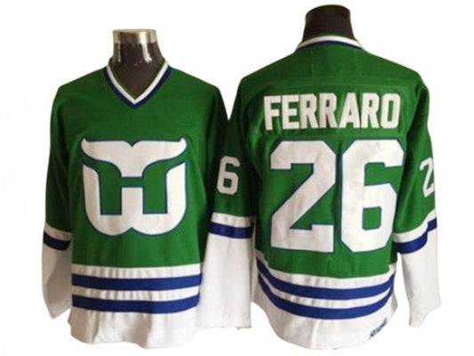 Hartford Whalers #26 Ray Ferraro 1989 Vintage CCM Jersey - Green