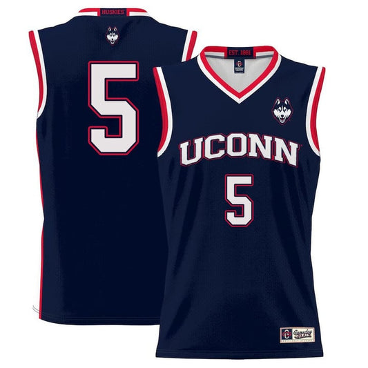 Hassan Diarra Jersey UConn Huskies College Basketball No Name Navy #5