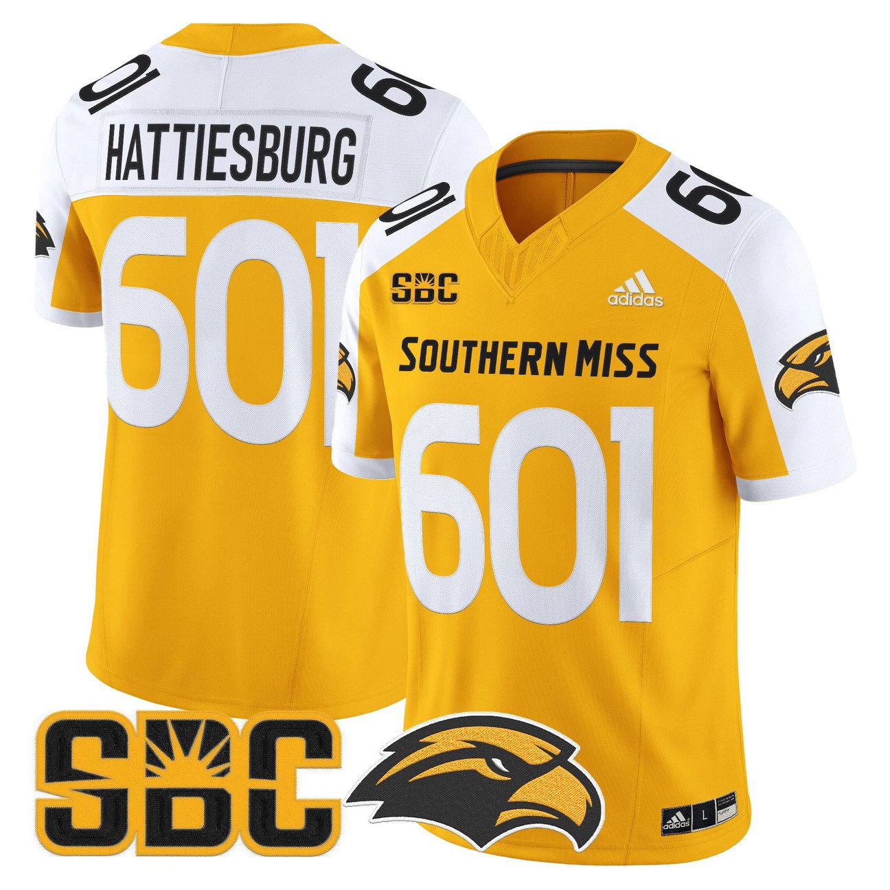 Carl Chester Jersey #7 Southern Miss Golden Eagles 2025 Vapor Limited Stitched