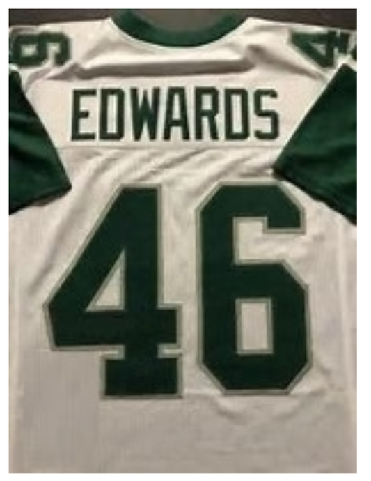 Herm Edwards Jersey Philadelphia Eagles Custom Throwback Football White