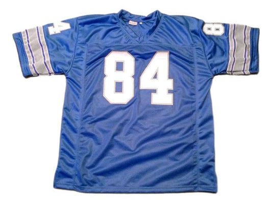 Herman Moore Jersey #84 Custom Unsigned Football Stitched Blue