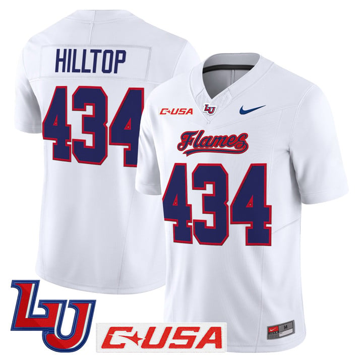 Hilltop Jersey #434 Liberty Flames 2025 Vapor Limited Stitched White