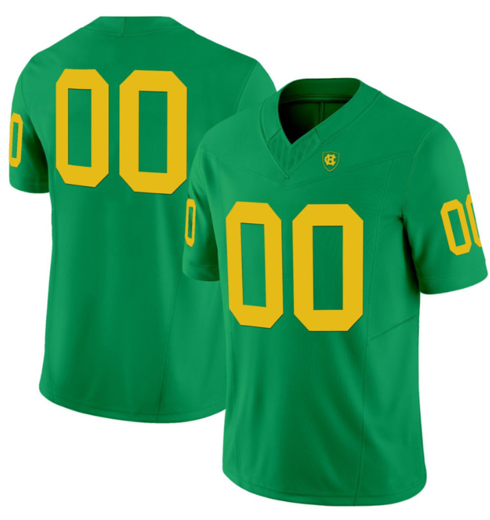 Holy Cross Football Green Custom Jersey All Stitched