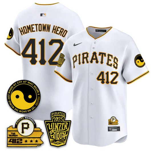 Hometown Hero Jersey #412 Pittsburgh Pirates Yinzerpalooza 2025 White