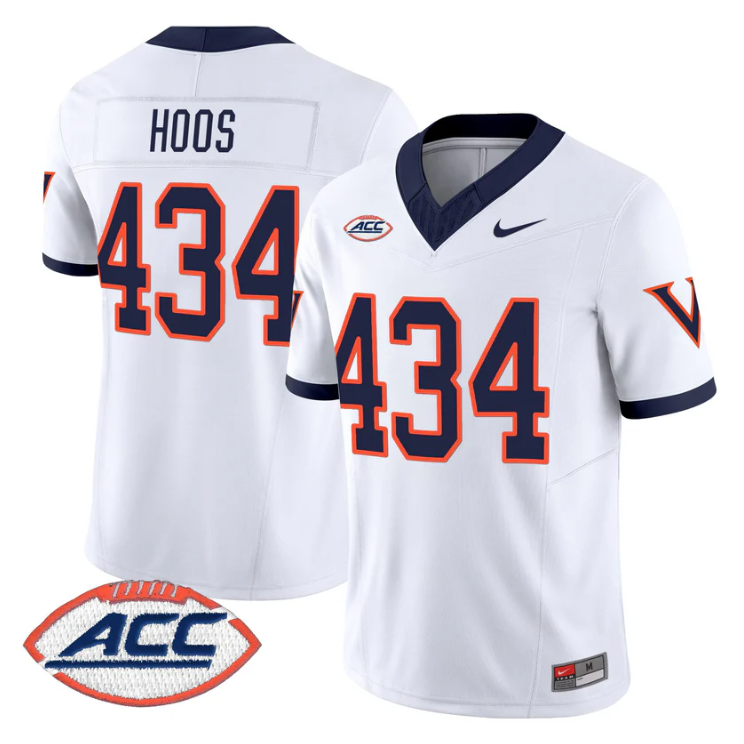 Hoos Jersey #434 Virginia Cavaliers 1995 Throwbacks Stitched