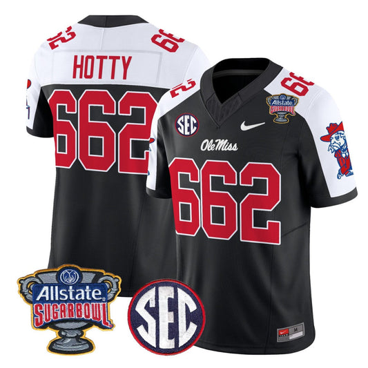Hotty Jersey #662 Ole Miss Rebels 2026 Sugar Bowl Patch Stitched