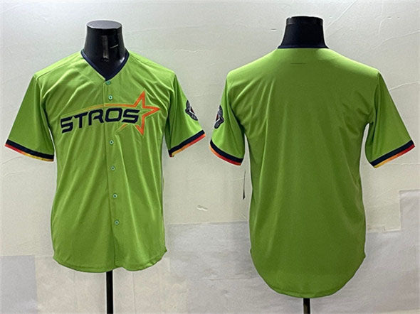 Houston Astros Blank Green 2025 City Connect Limited Stitched Baseball Jersey
