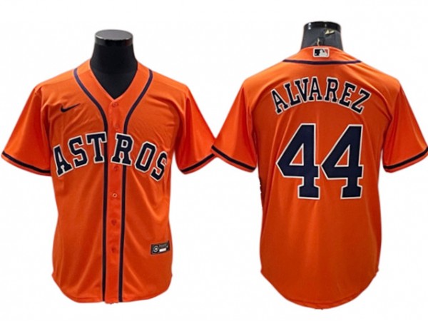 Houston Astros #44 Yordan Álvarez White 2023 Gold Collection Flex Base Jersey