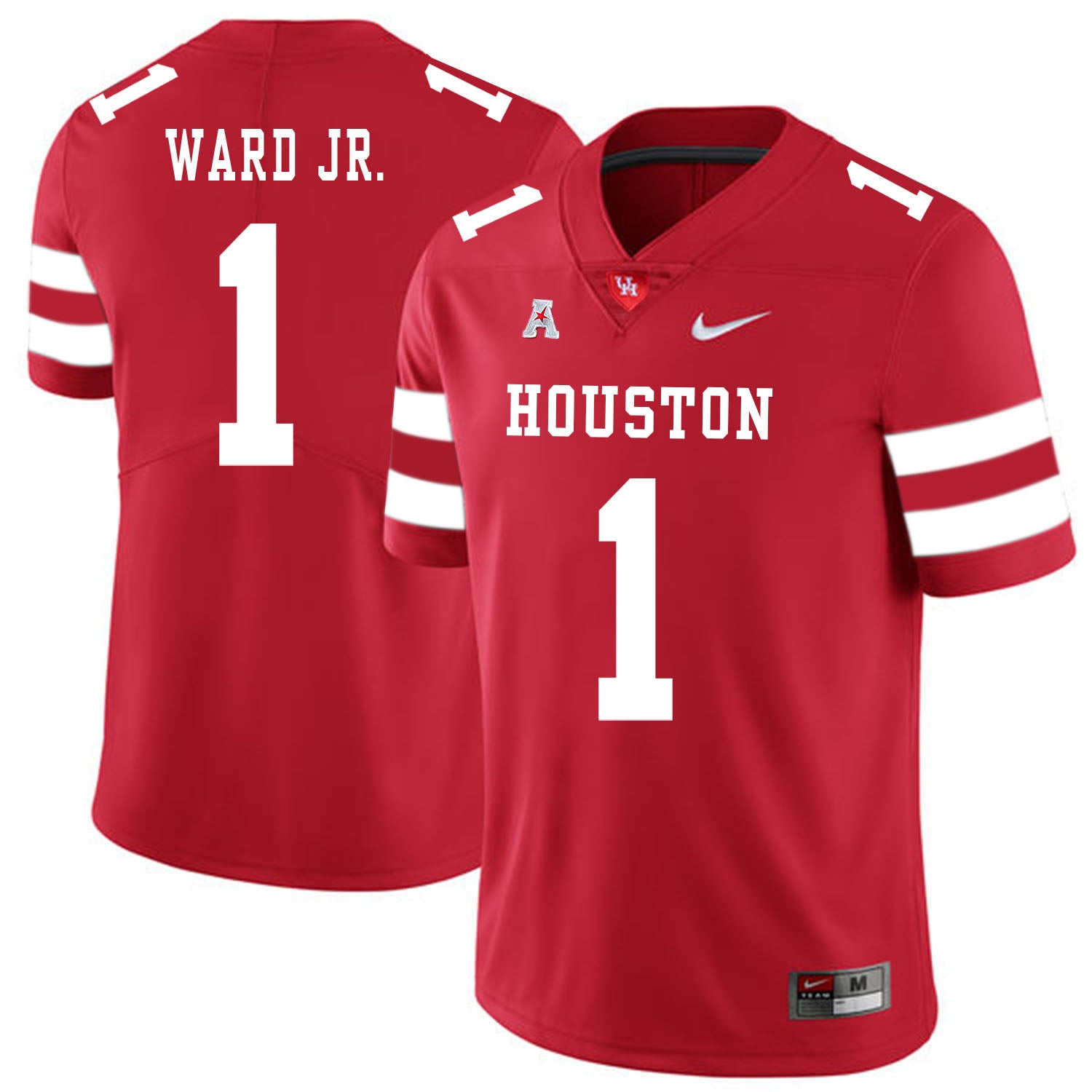 Houston Cougars #1 Greg Ward Jr College Football Jersey Red