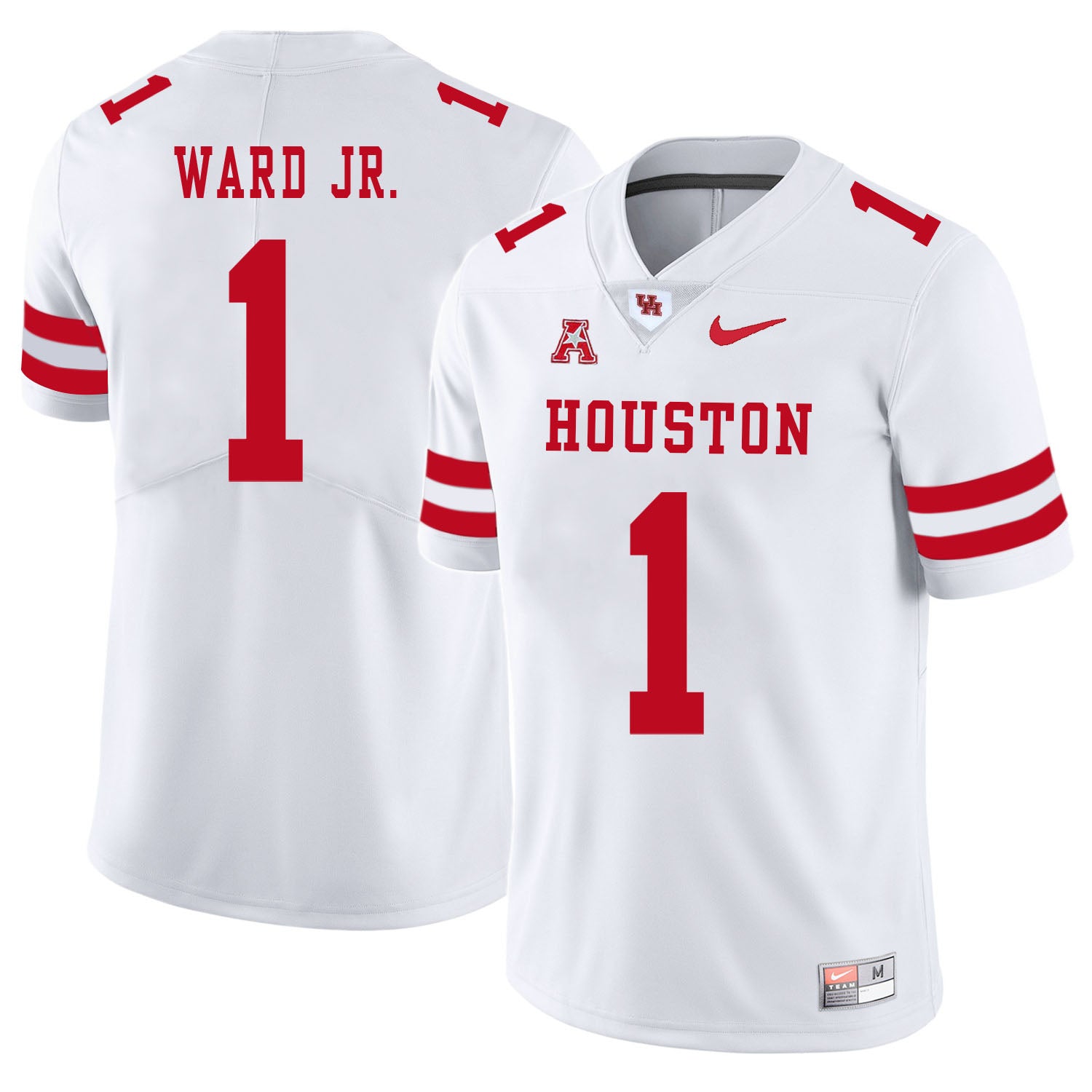 Houston Cougars #1 Greg Ward Jr College Football Jersey White