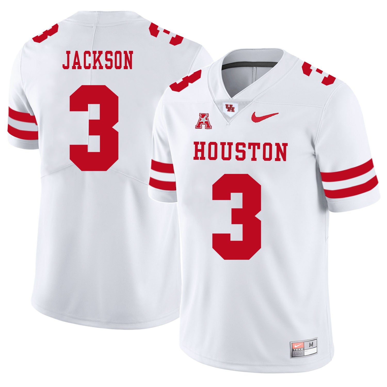 Houston Cougars #3 William Jackson College Football Jersey White