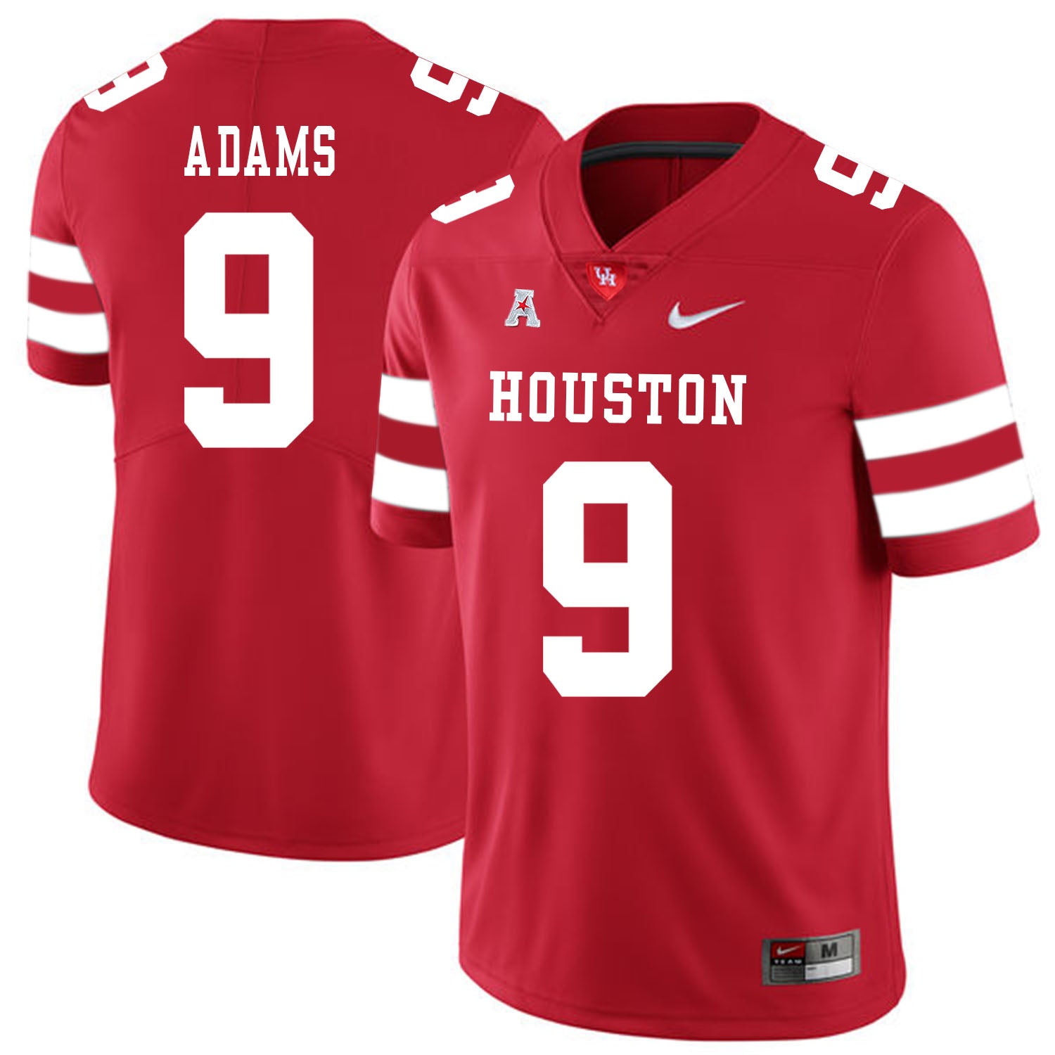 Houston Cougars #9 Matthew Adams College Football Jersey Red