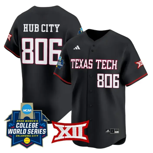 Hub City Jersey #806 Red Raiders Softball 2026 World Series (WCWS) Stitched
