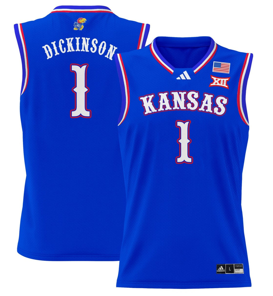 Hunter Dickinson Jersey #1 Kansas Jayhawks 2024 Lightweight Basketball Royal