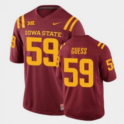 Iowa State Cyclones #59 Connor Guess College Football Cardinal Replica Jersey