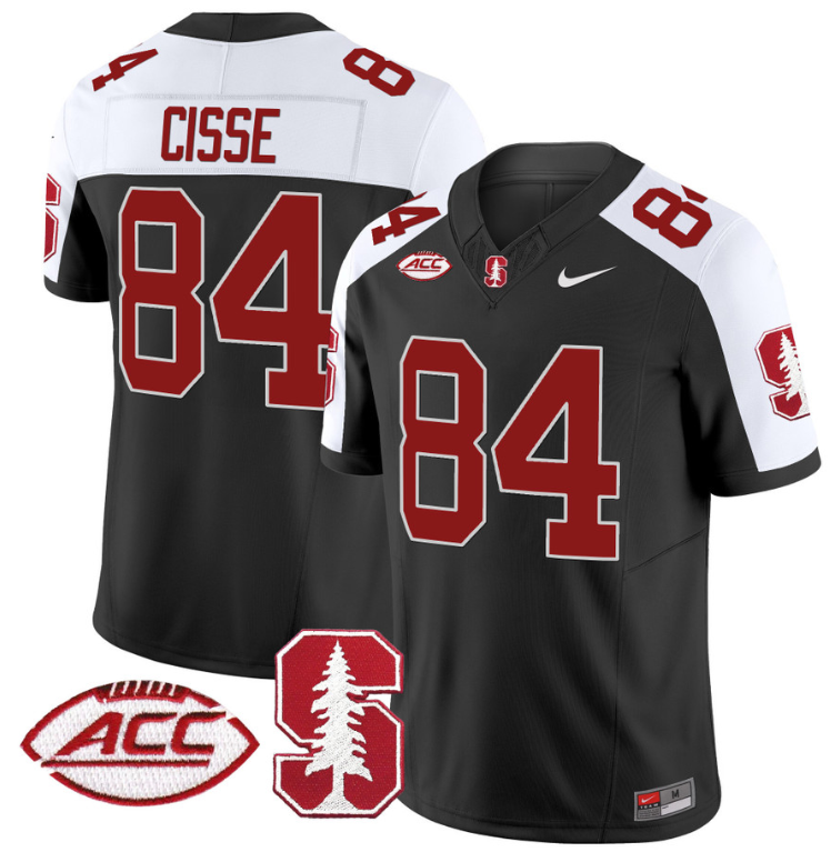 Ismael Cisse Jersey #84 Stanford Cardinal Vapor Limited College Football Stitched Black Alternate