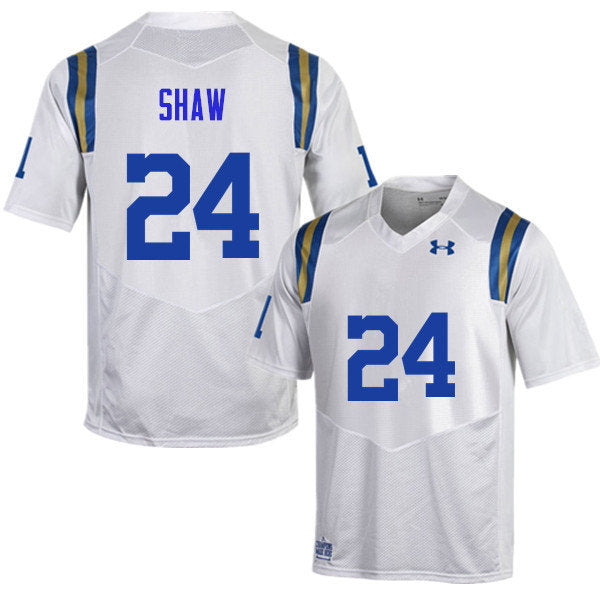#24 Jay Shaw UCLA Bruins Under Armour College Football White Jerseys