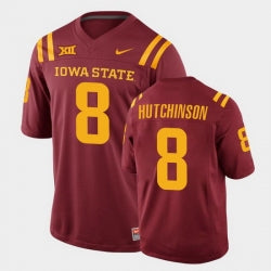 Iowa State Cyclones #8 Xavier Hutchinson College Football Cardinal Replica Jersey