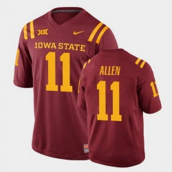Iowa State Cyclones #11 Chase Allen College Football Cardinal Replica Jersey