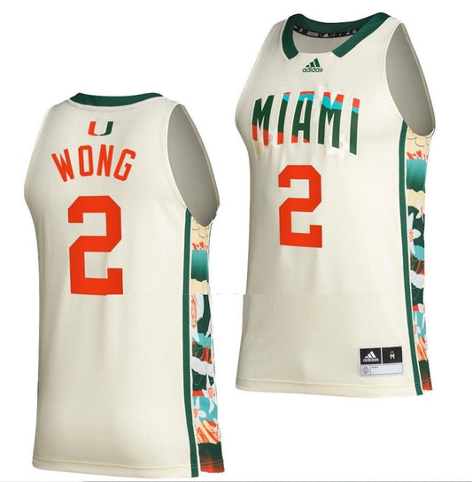 Isaiah Wong Jersey Miami Hurricanes College Basketball White Honoring Black Excellence #2