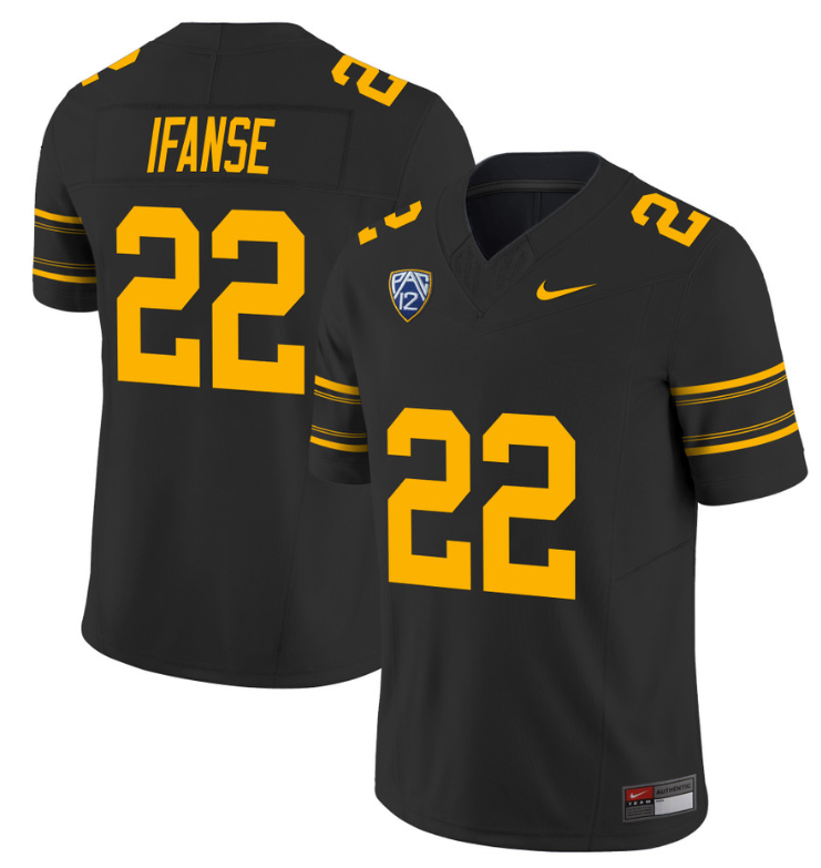 Isaiah Ifanse Jersey #22 California Golden Bears Limited Stitched Black